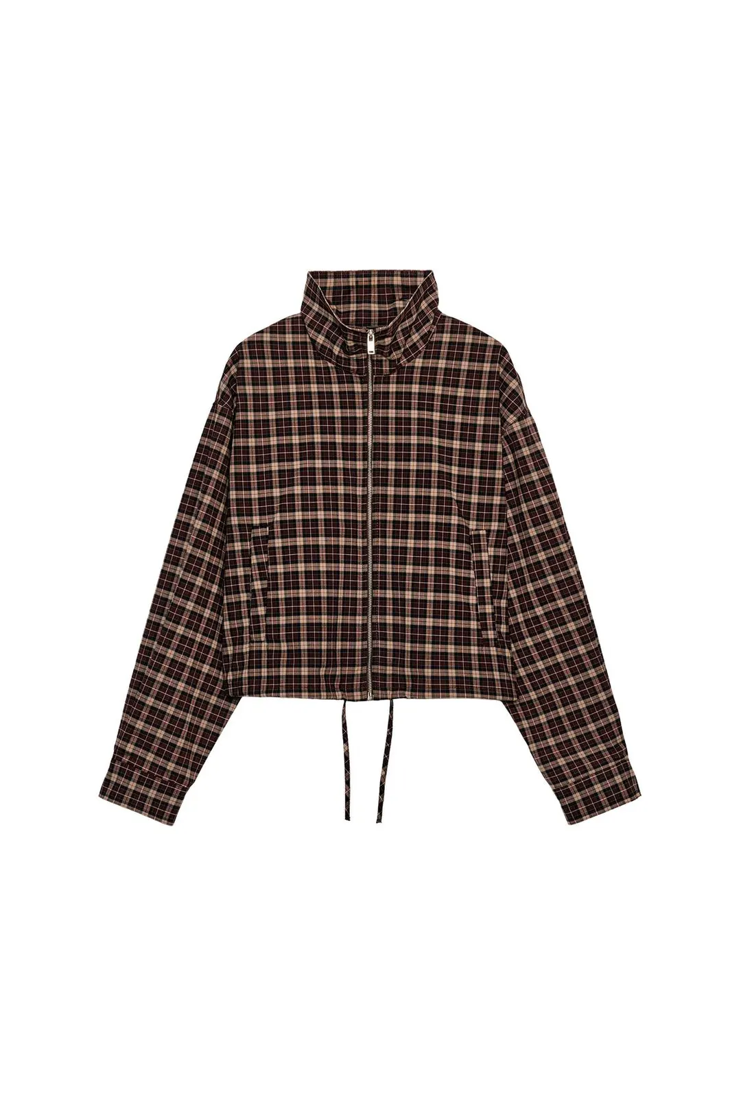 Куртка в клетку на молнии, Zara