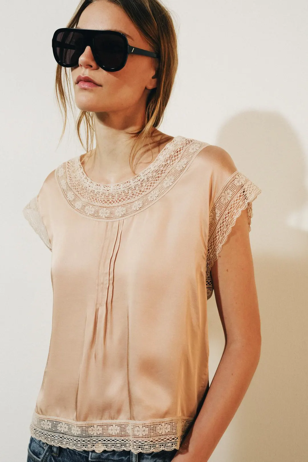 Топ в бельевом стиле ZW Collection, Zara