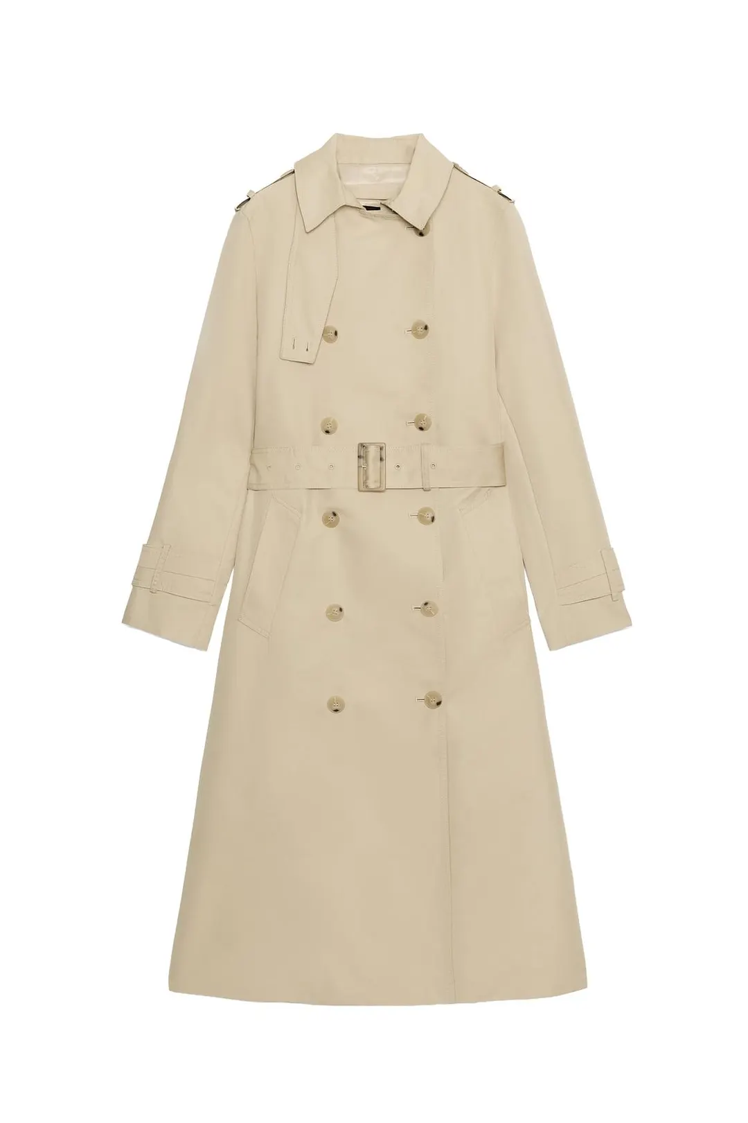 Тренч водоотталкивающий с поясом ZW Collection, Zara