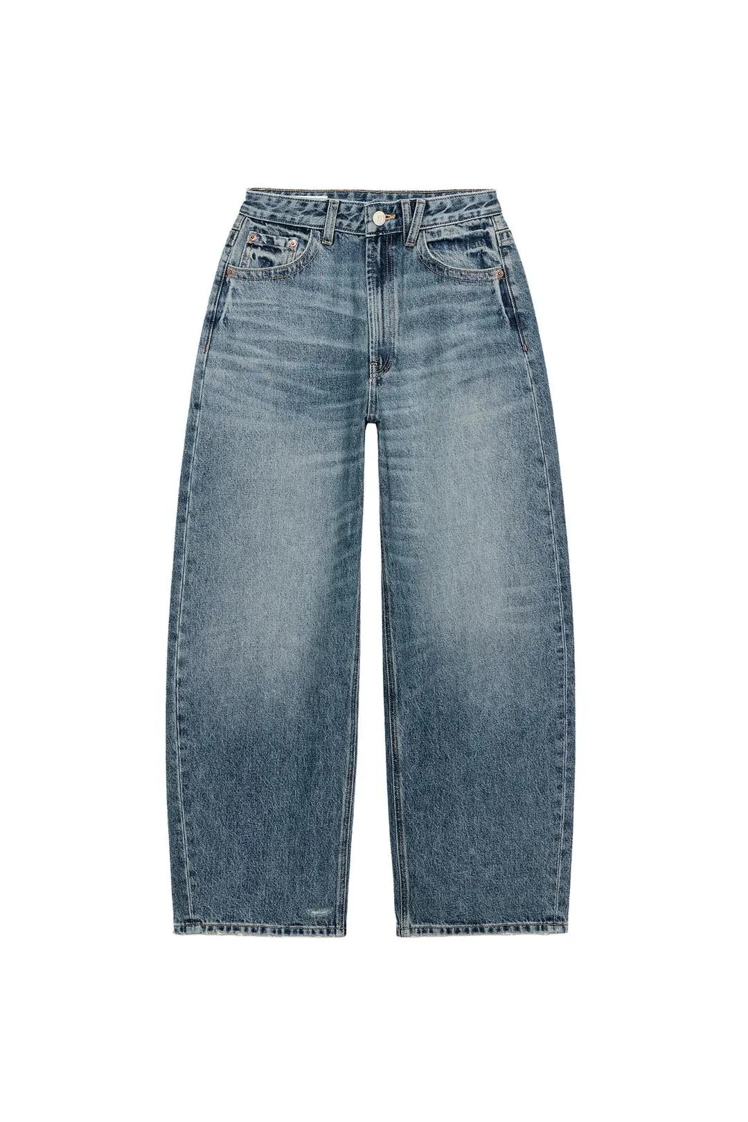Джинсы TRF baggy средней посадки, Zara