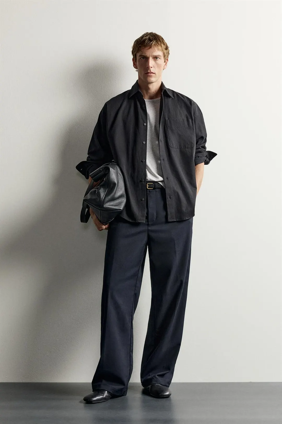 Брюки прямого кроя с хлястиками, Zara