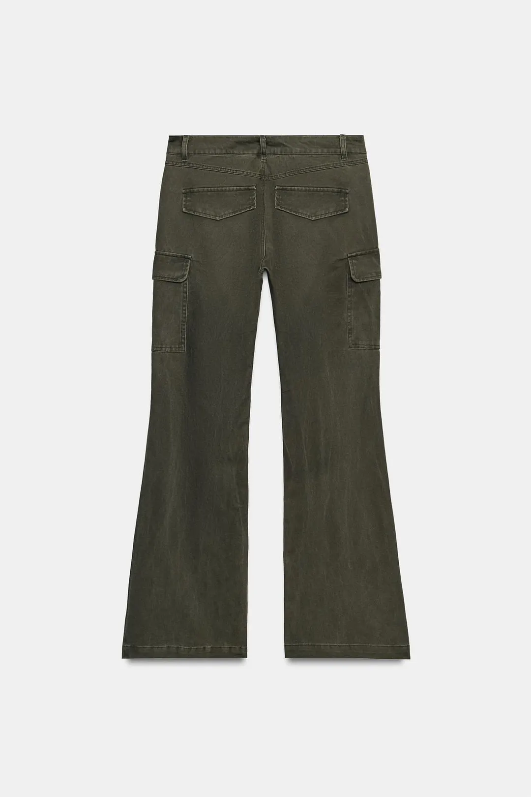 Брюки карго bootcut с эффектом стирки, Zara