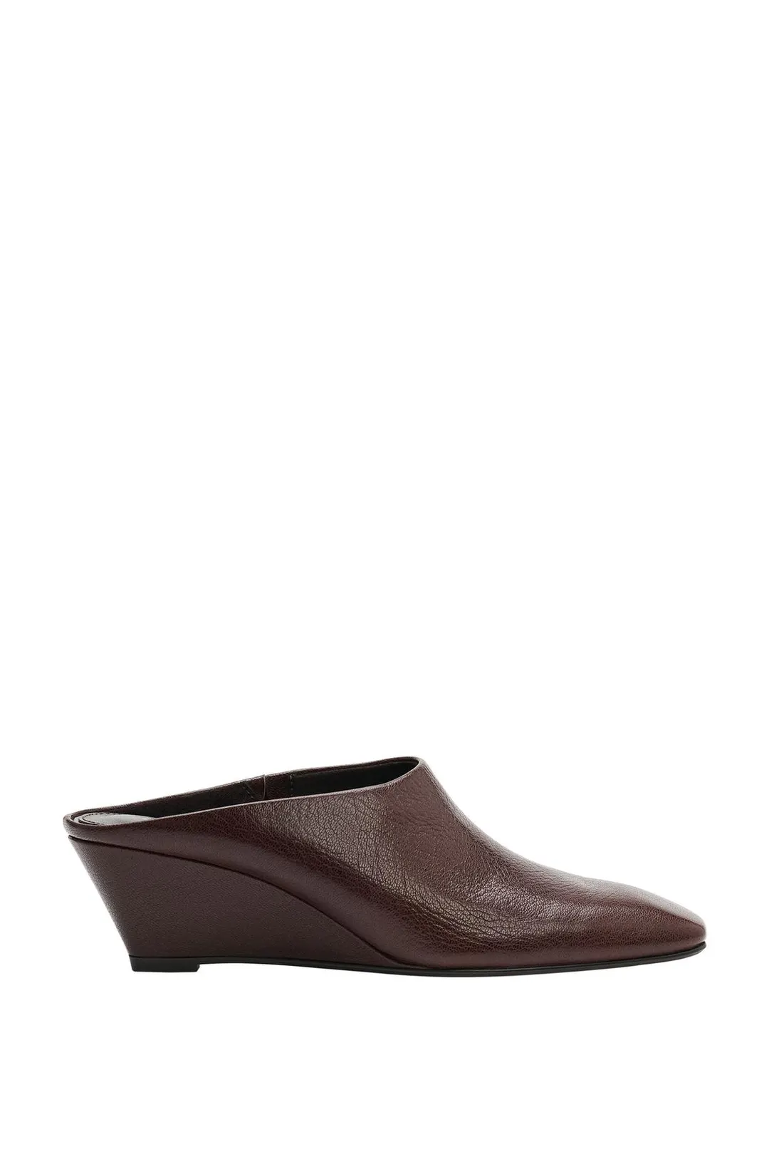 Мюли на танкетке из кожи, Zara