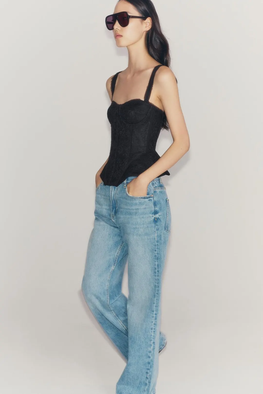 Кружевной корсет ZW Collection, Zara