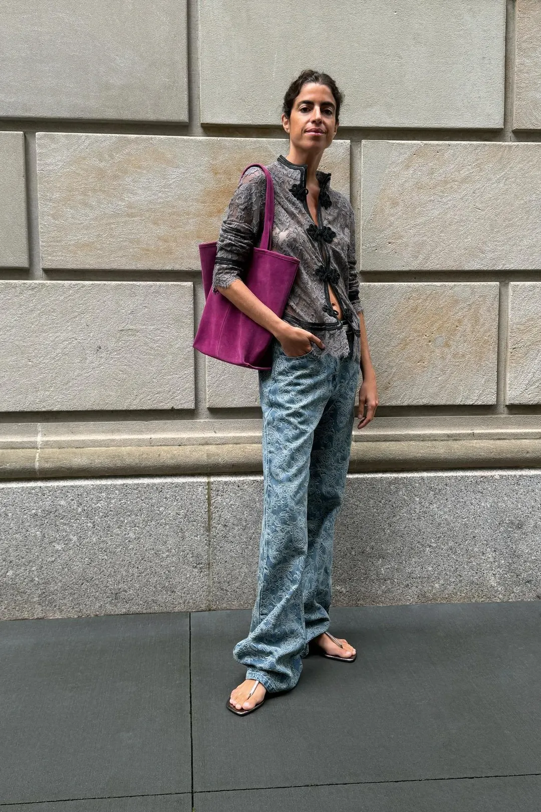 Сандалии без каблука с эффектом металлик, Zara