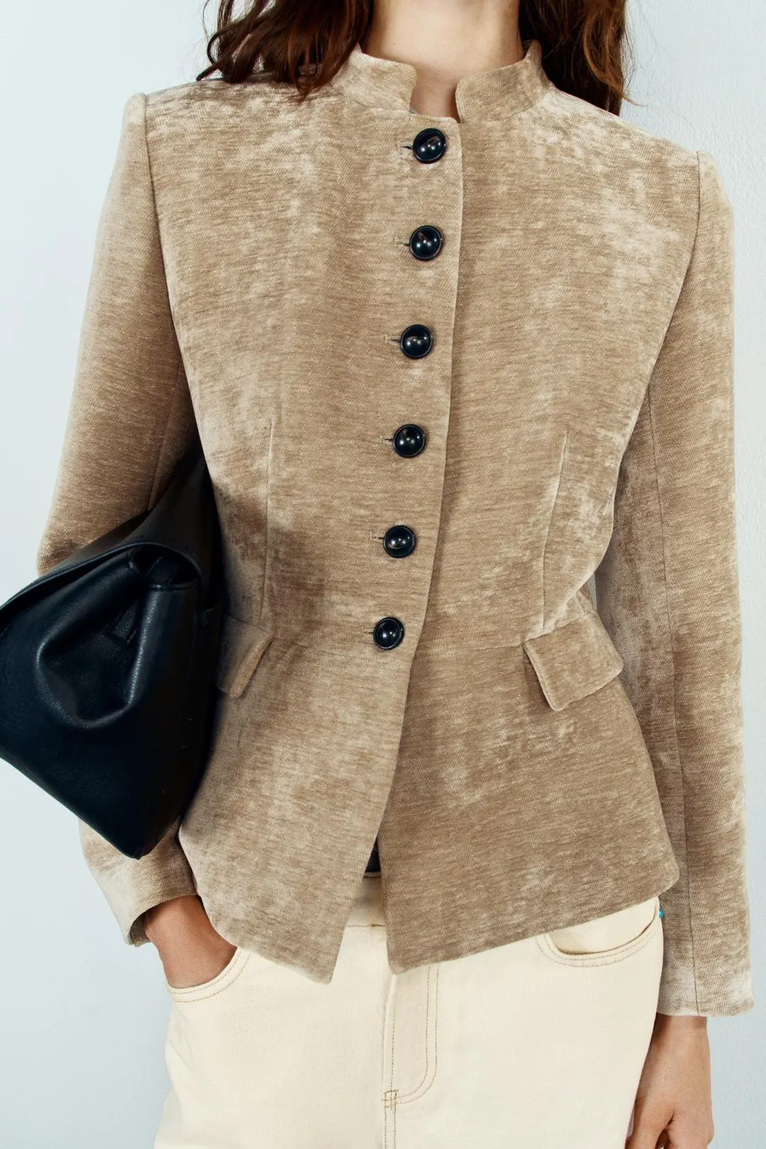 Блейзер с подплечниками, Zara