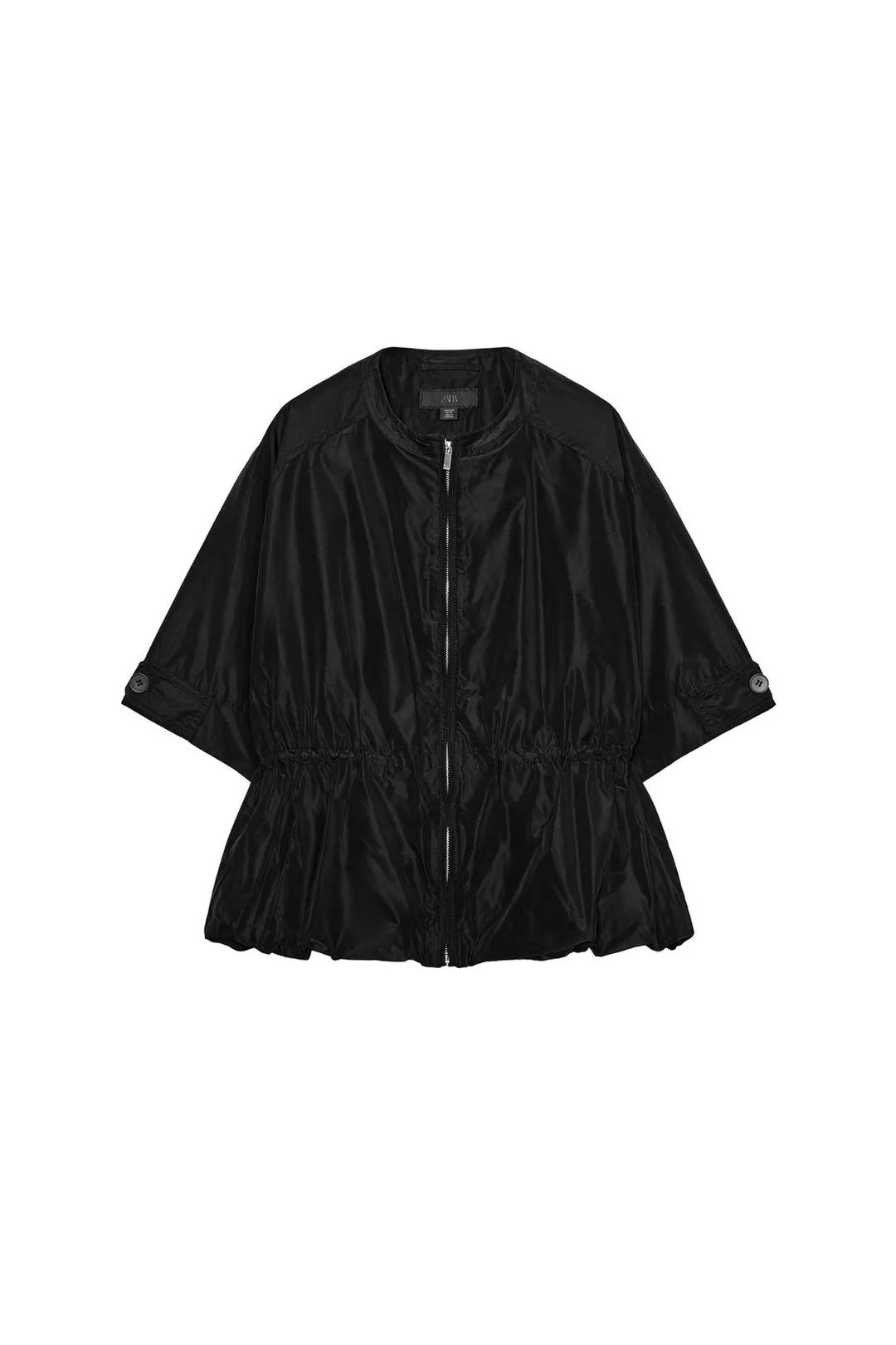 Короткая дутая парка с короткими рукавами, Zara