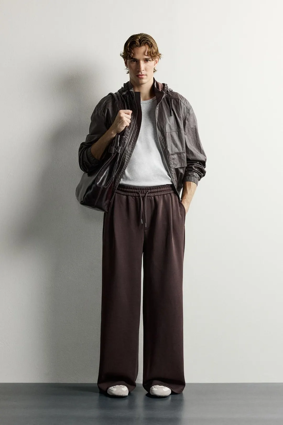 Брюки баллоны со складками, Zara