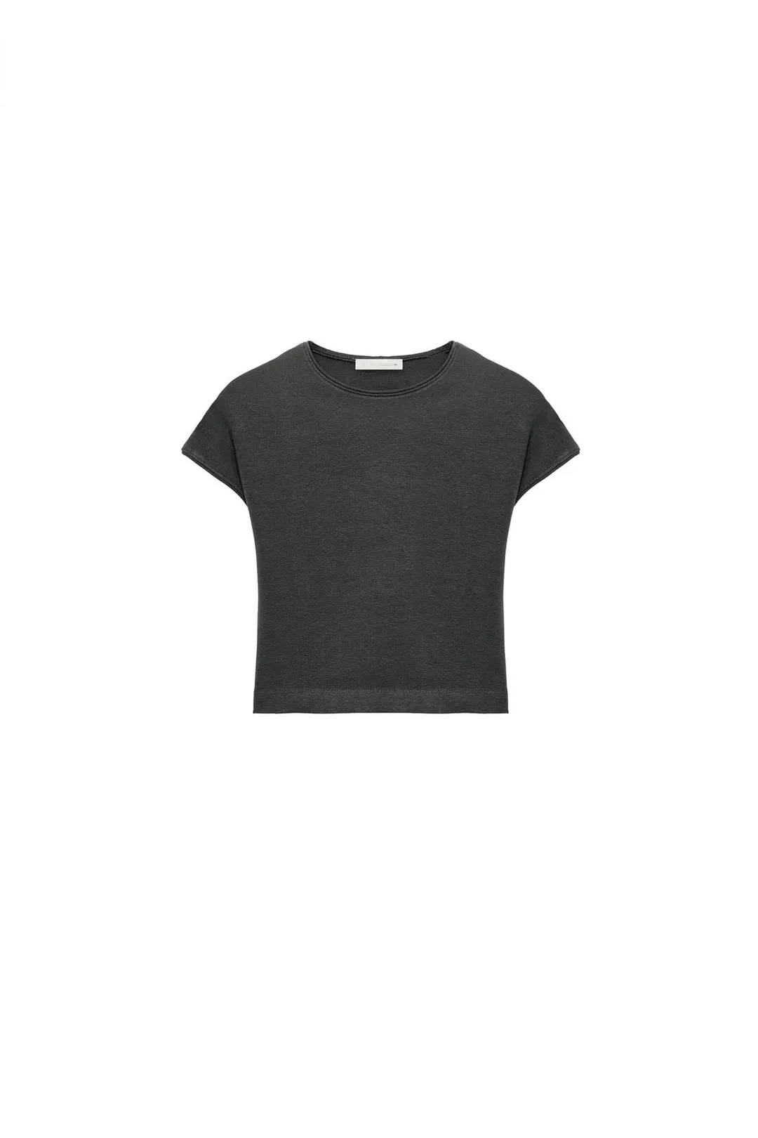 Укороченная футболка с короткими рукавами, Zara