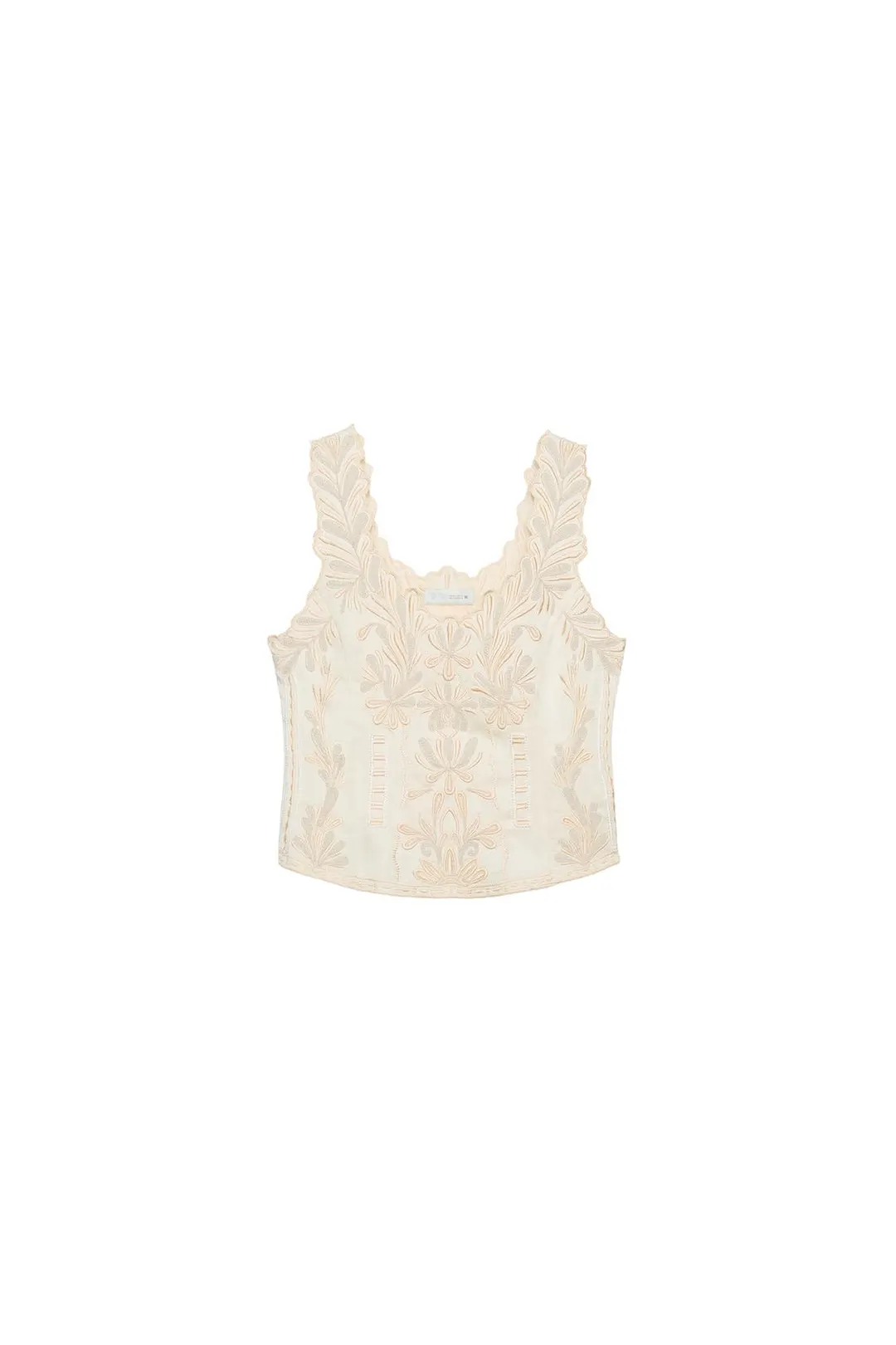 Топ с вышивкой ZW Collection, Zara