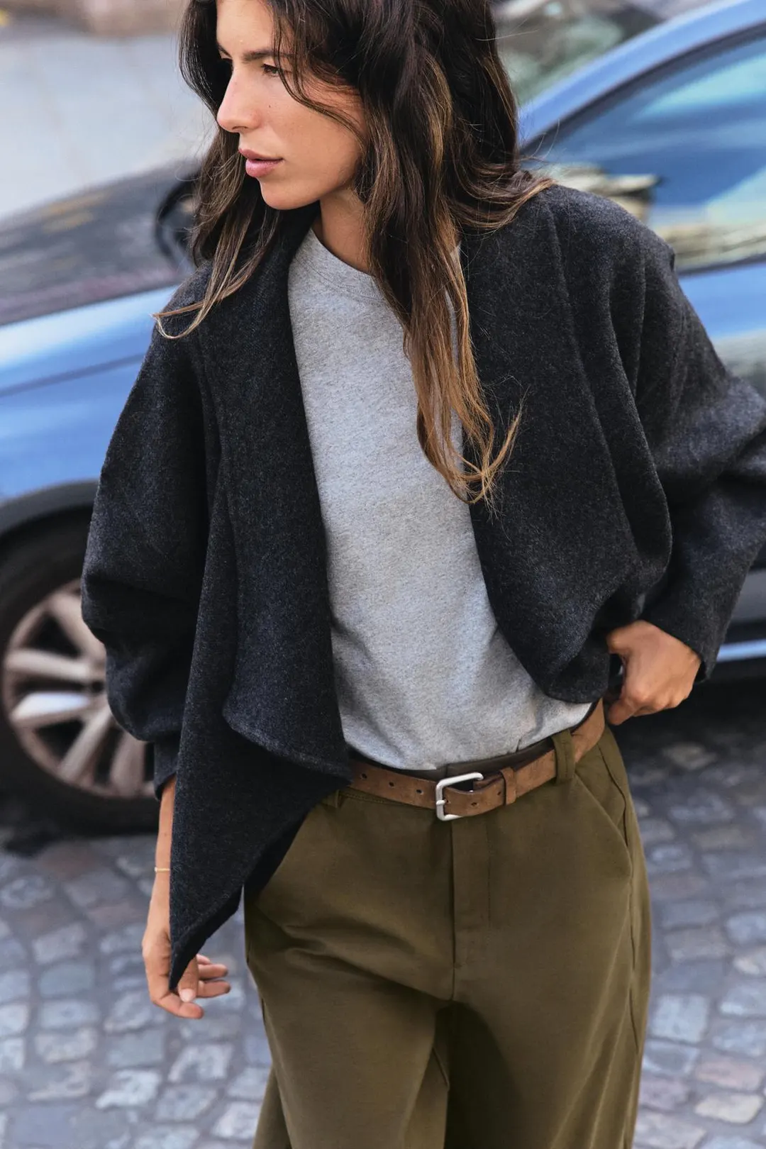 Вязаный жакет ажурной вязки, Zara