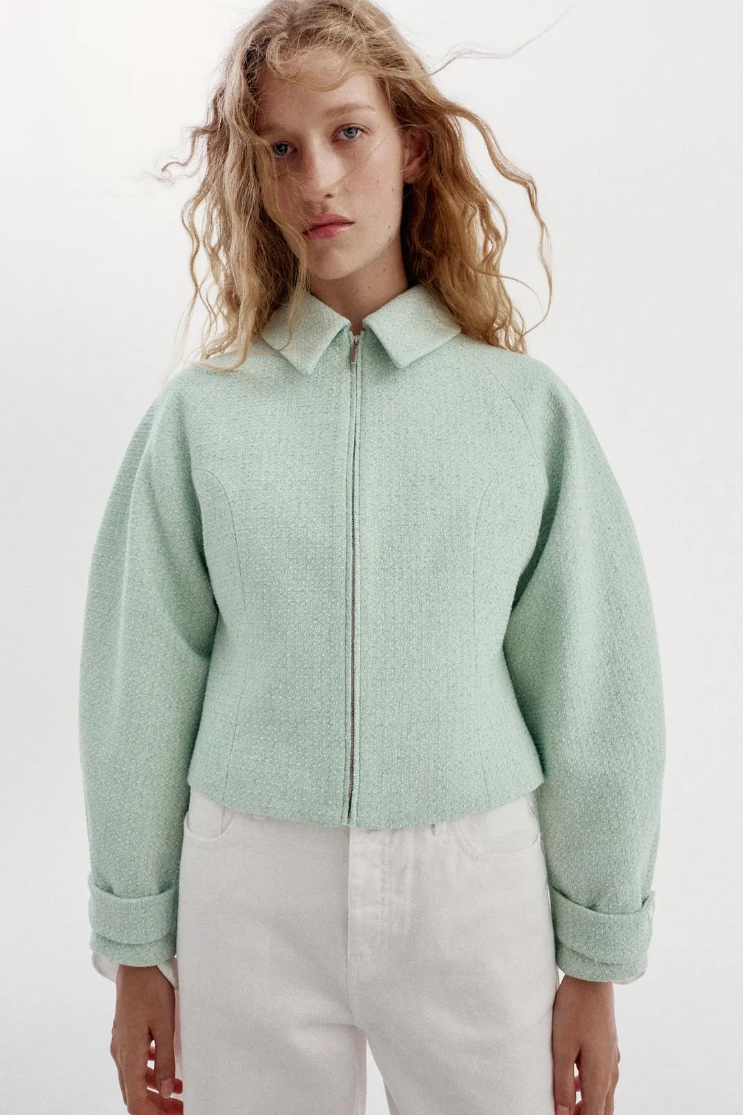 Куртка фактурная на молнии, Zara