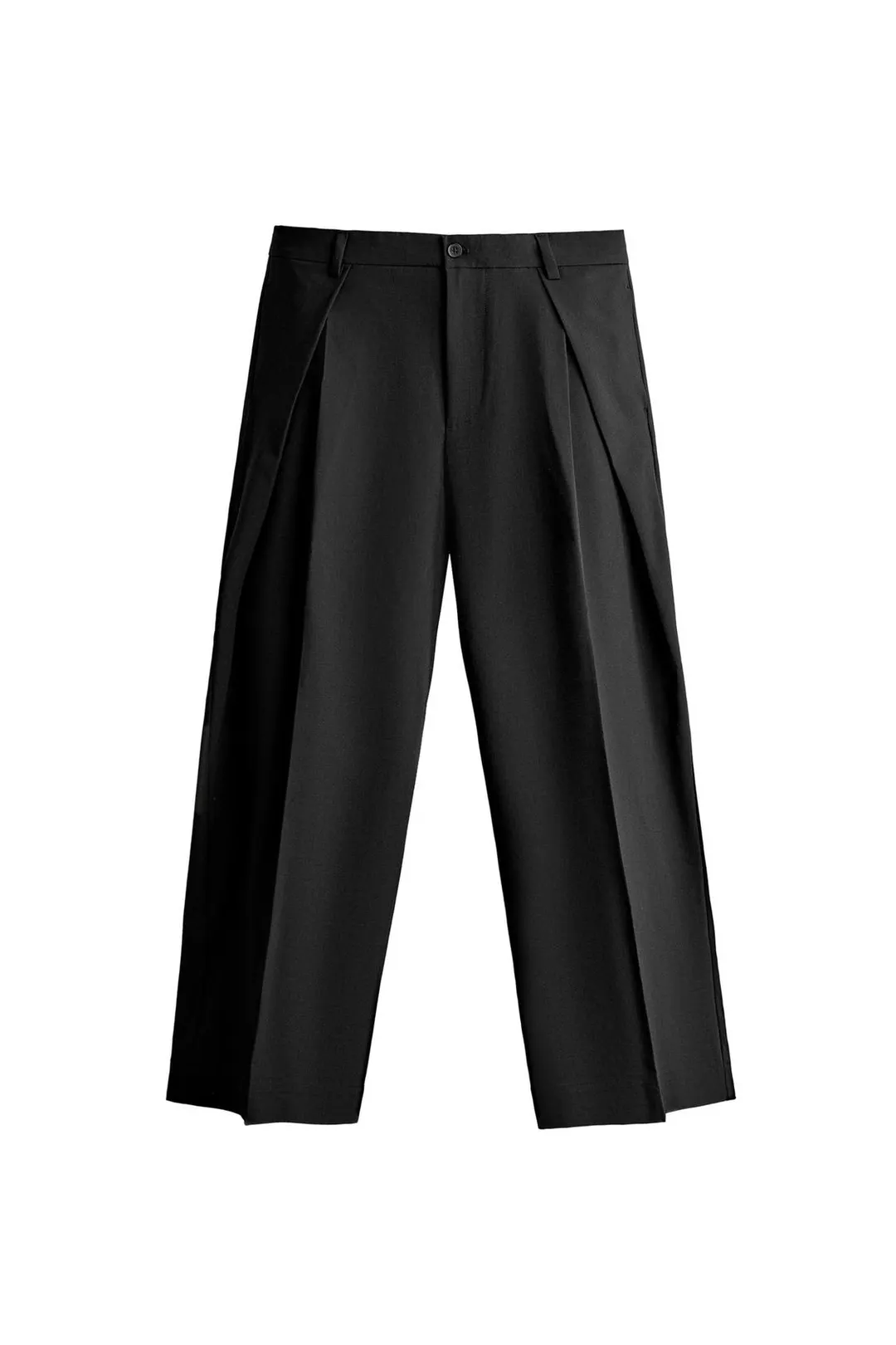 Брюки свободного кроя со складками, Zara