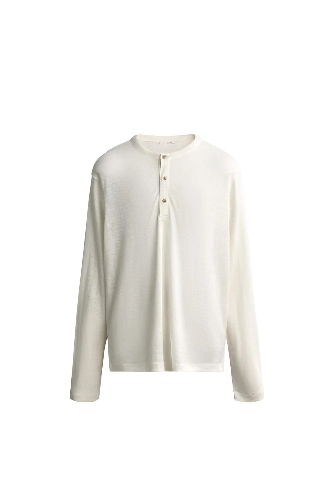 Футболка хенли из конопли и вискозы, Zara