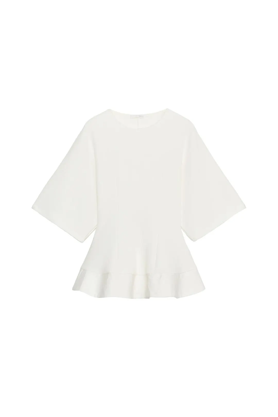 Мягкий топ с баской, Zara