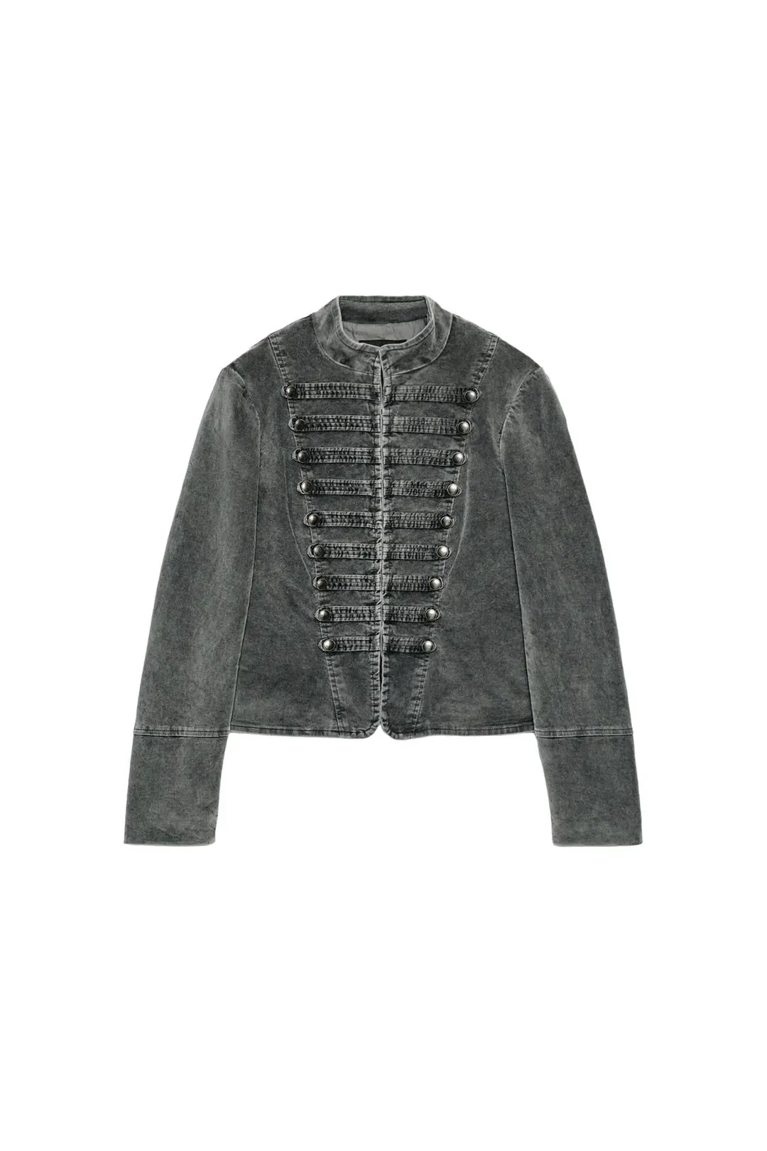 Приталенный бархатный жакет, Zara