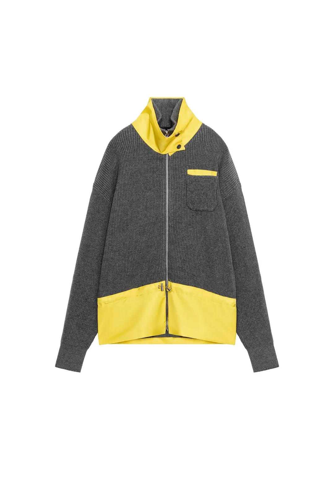 Куртка комбинированная вязаная, Zara