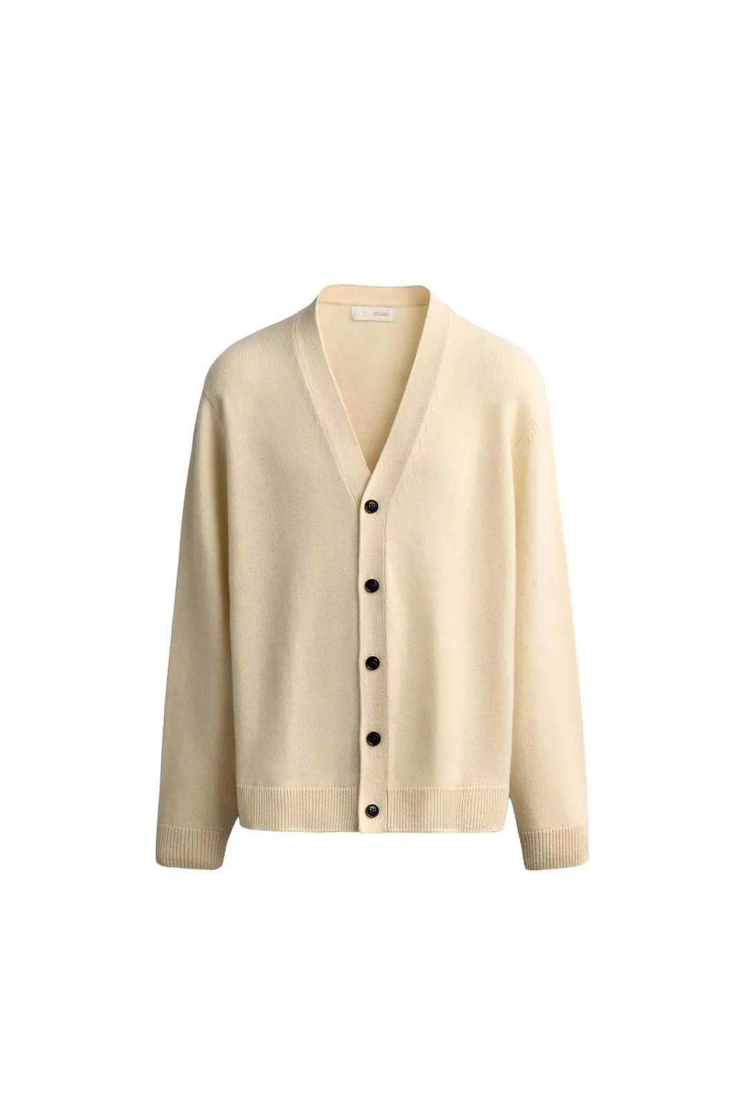 Кардиган стандартного кроя из смесовой шерсти, Zara