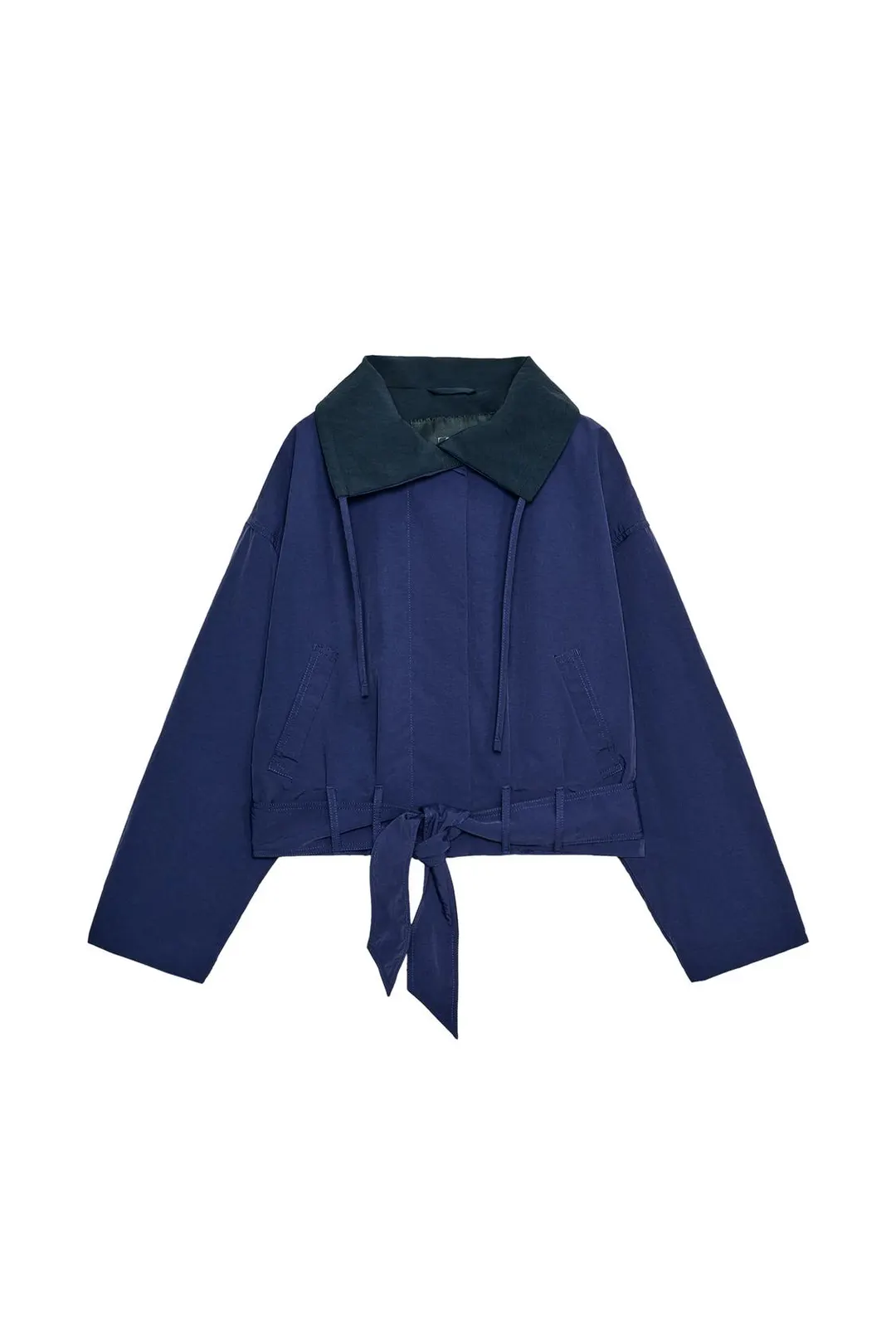 Короткая куртка с поясом ZW Collection, Zara