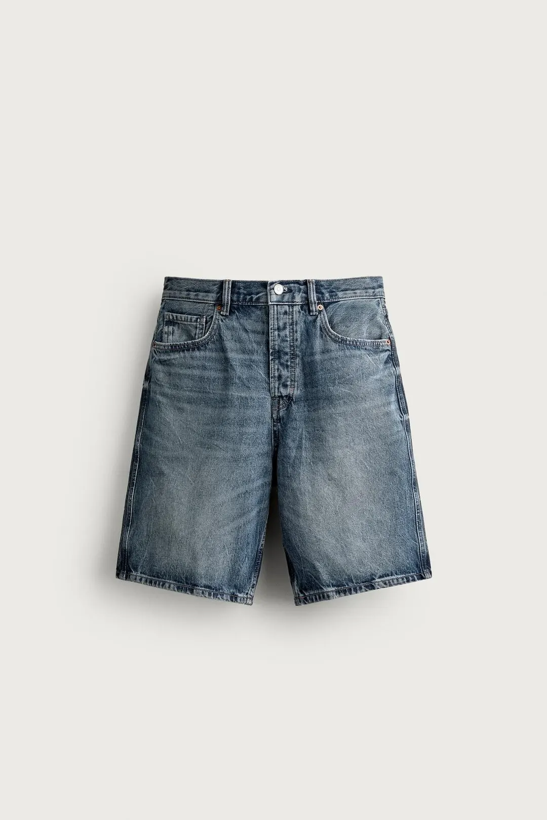 Джинсовые бермуды прямого кроя, Zara
