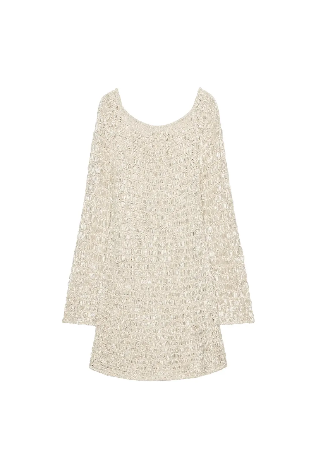 Короткое вязаное платье с вырезом лодочкой, Zara