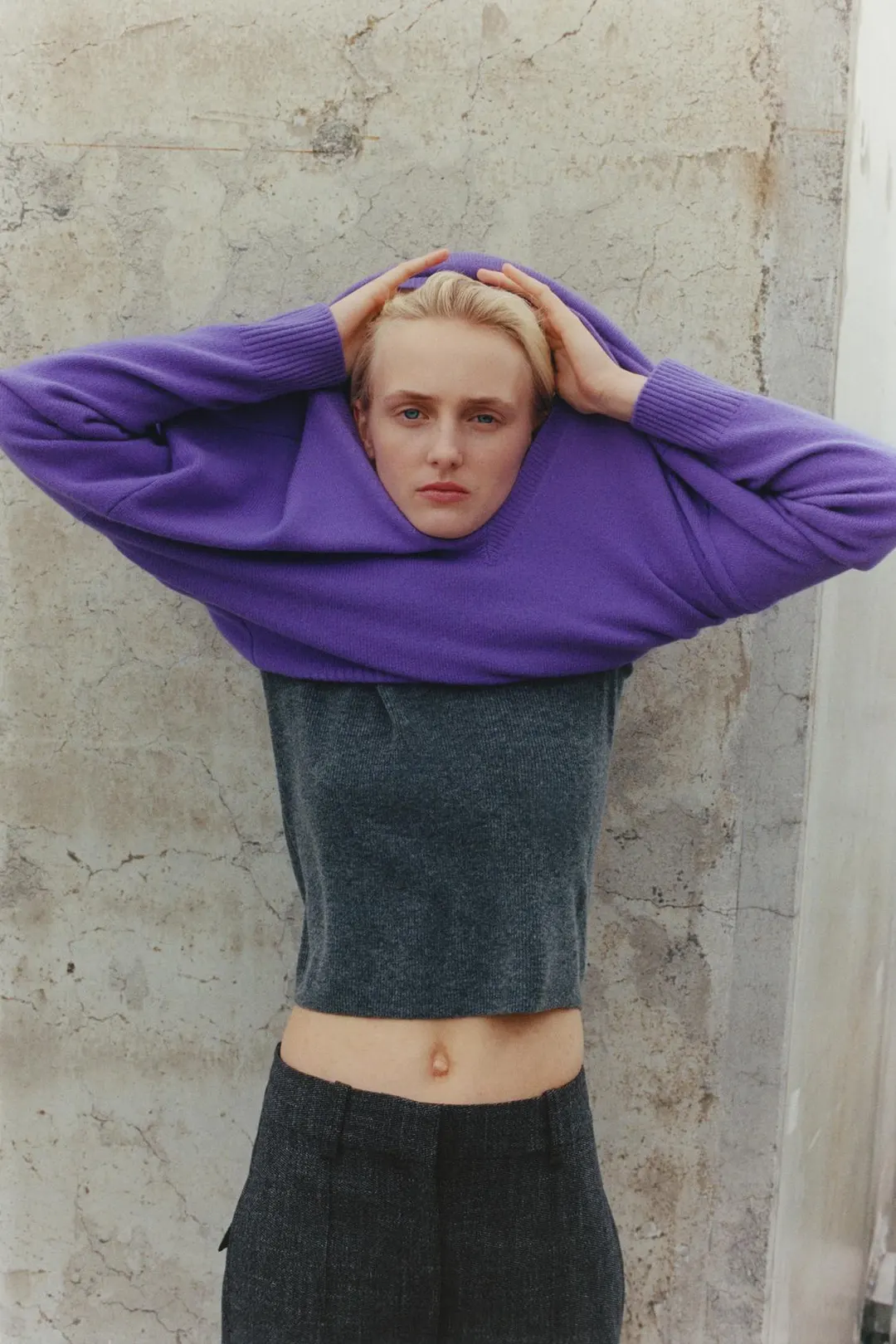 Свитер оверсайз из 100% шерсти, Zara
