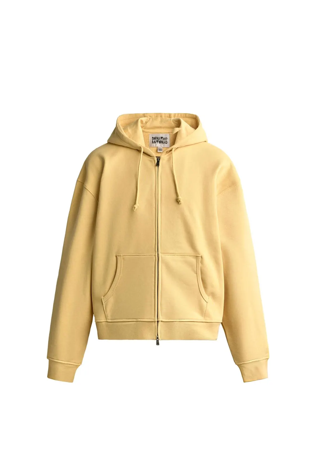 Укороченная толстовка на молнии с капюшоном, Zara