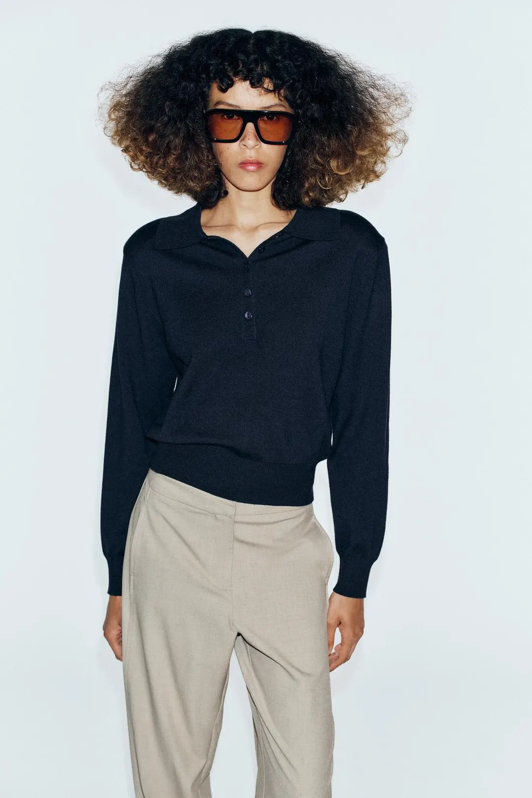 Брюки прямого кроя со средней посадкой, Zara