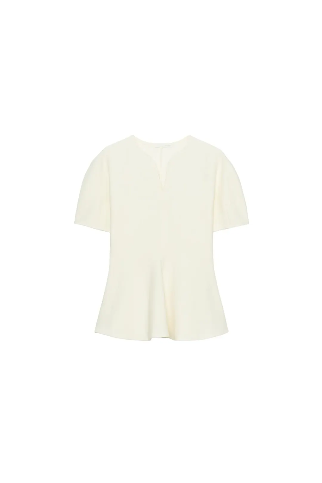 Топ с баской и пышными рукавами, Zara