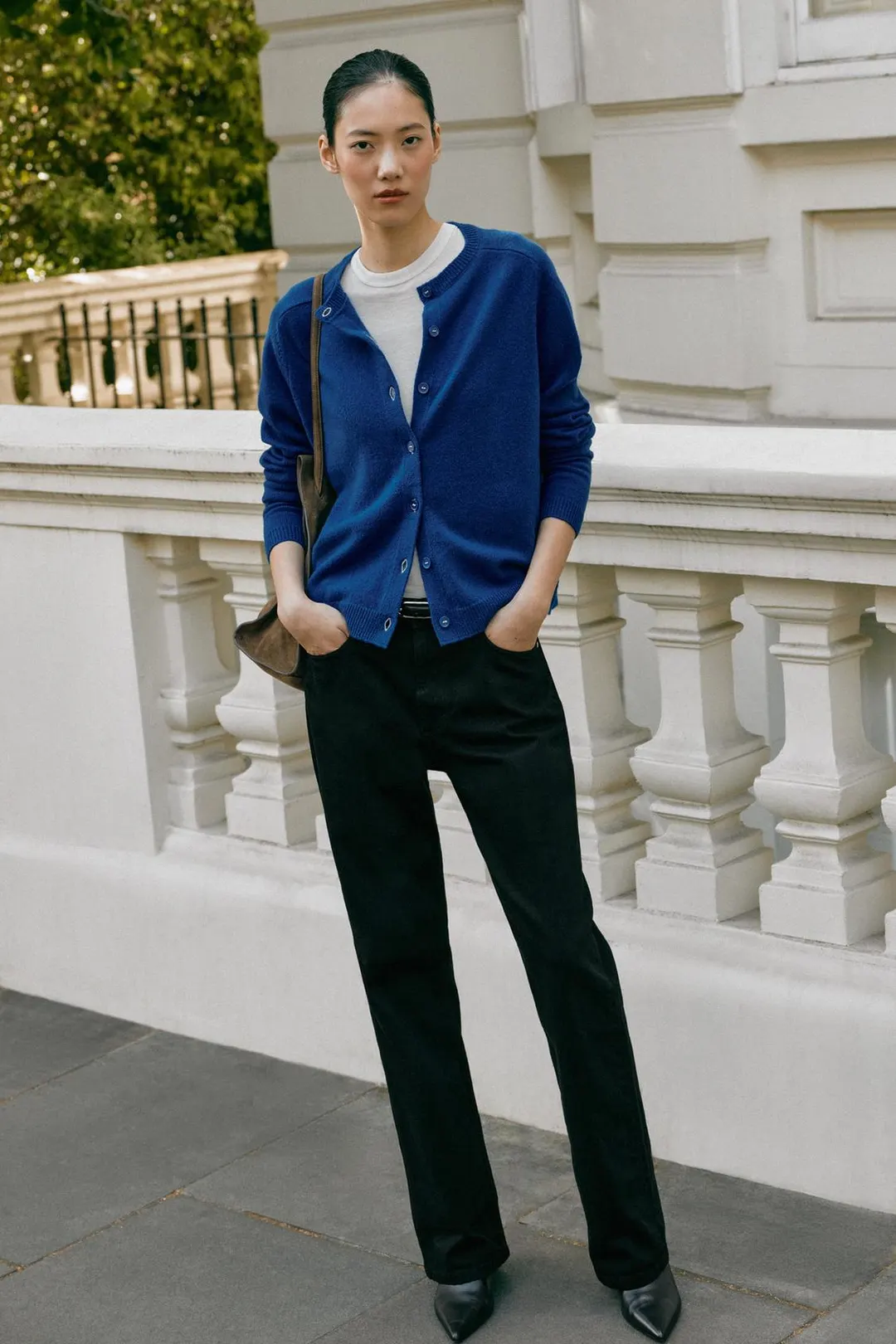 Однотонный кардиган из 100% шерсти, Zara