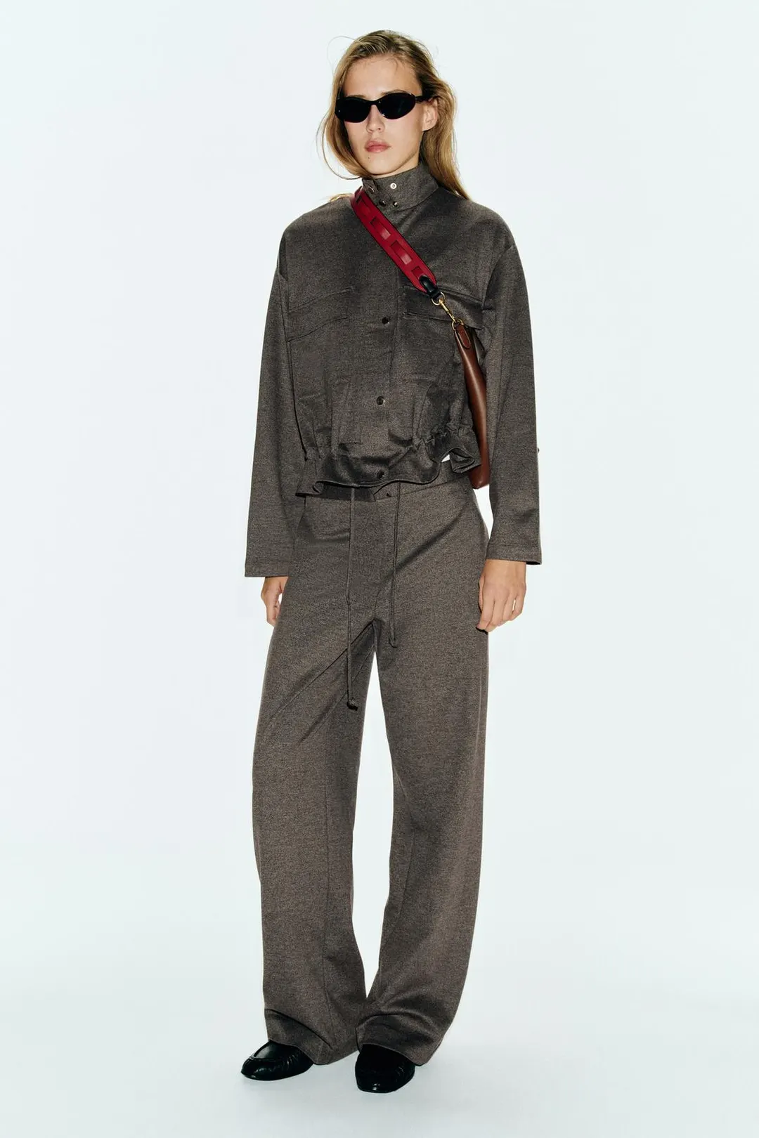 Куртка-сафари из мягкой ткани, Zara