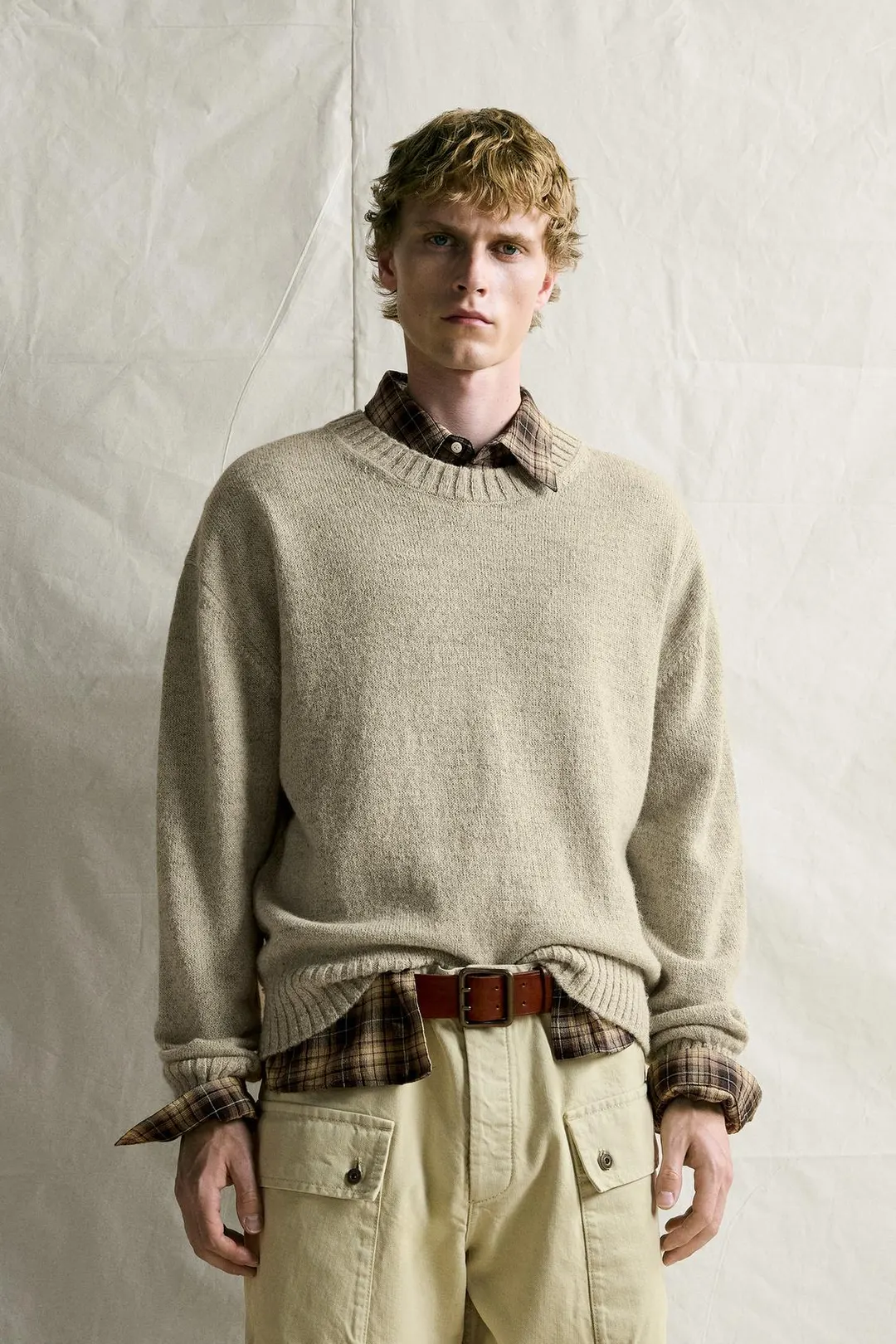 Фактурный свитер из крученой пряжи, Zara