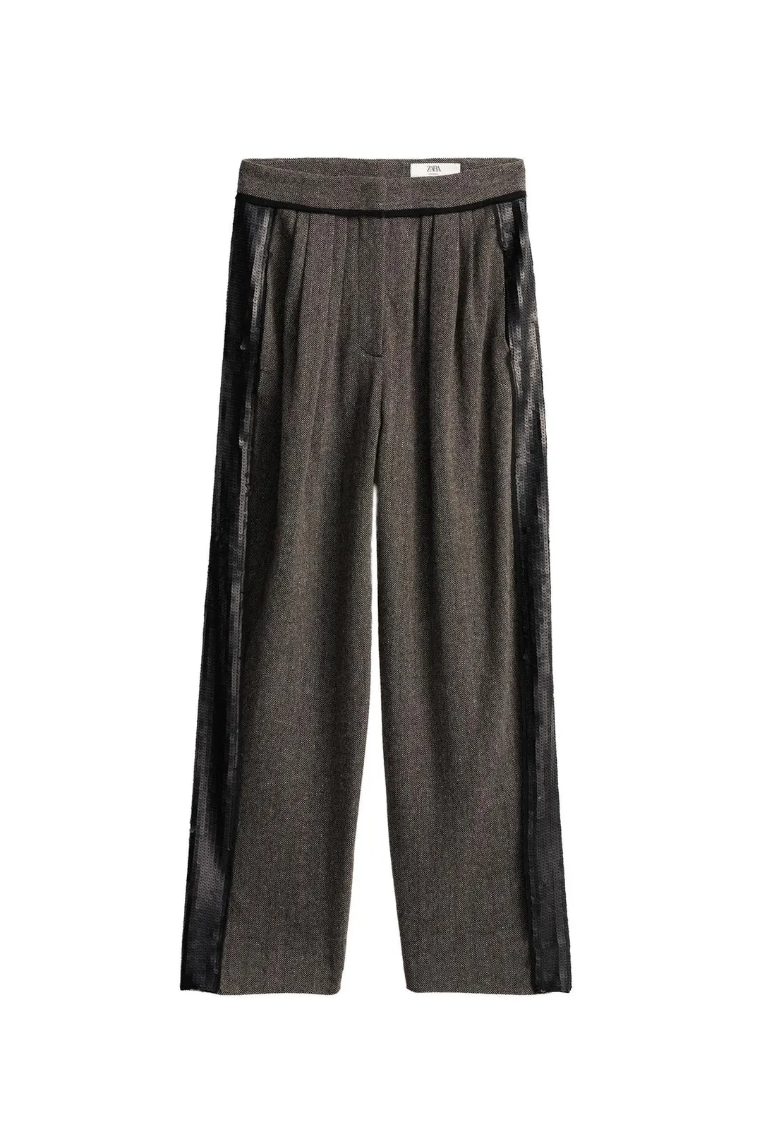 Брюки плиссированные с пайетками Limited Edition, Zara