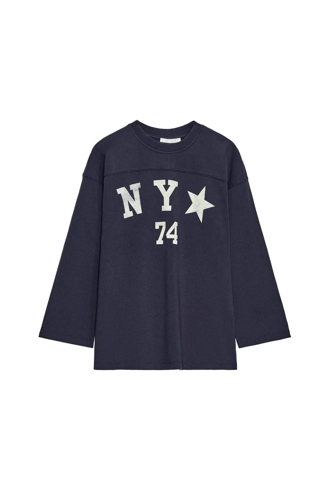 Футболка с принтом NY, Zara