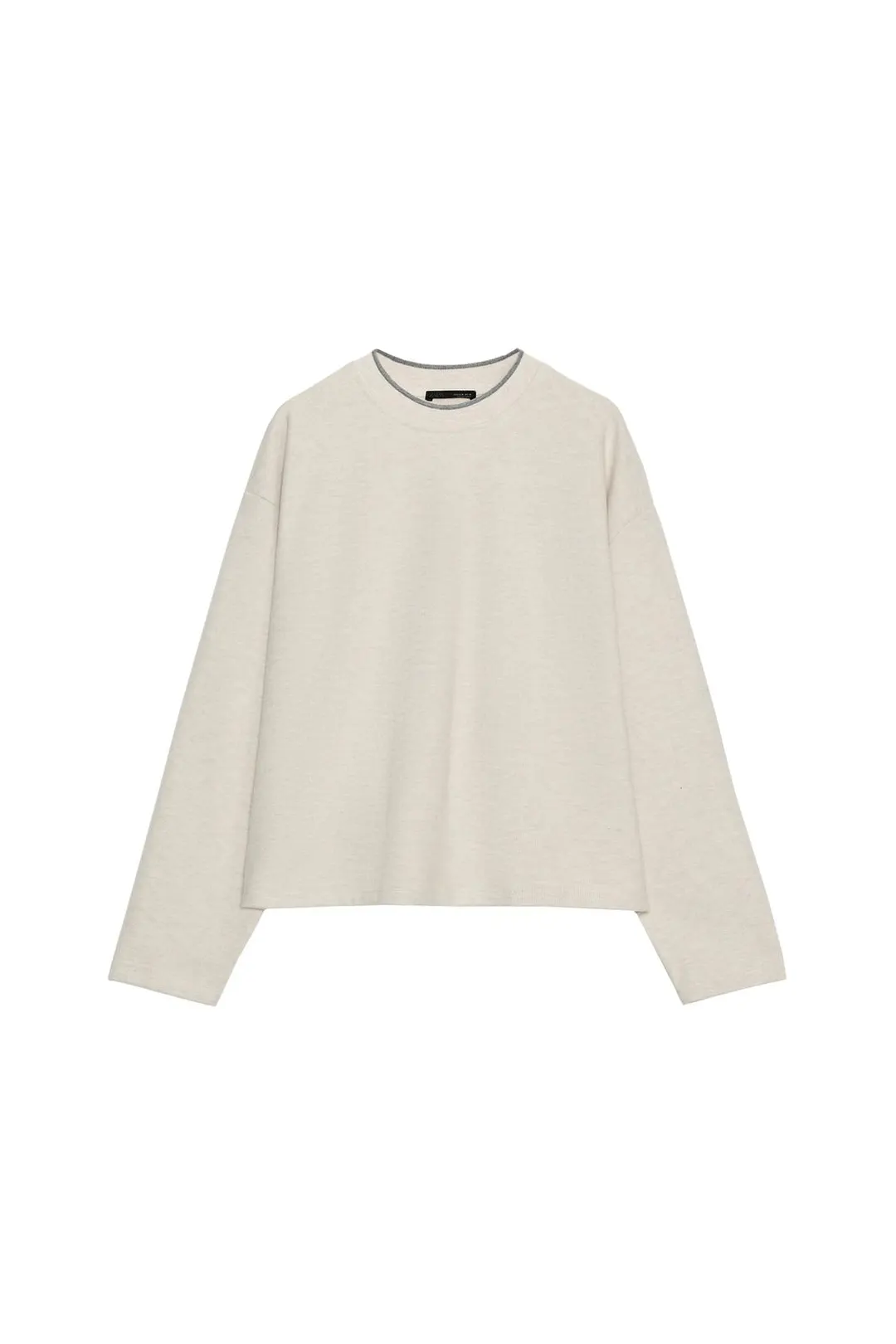 Мягкий свитшот с контрастной полосой, Zara