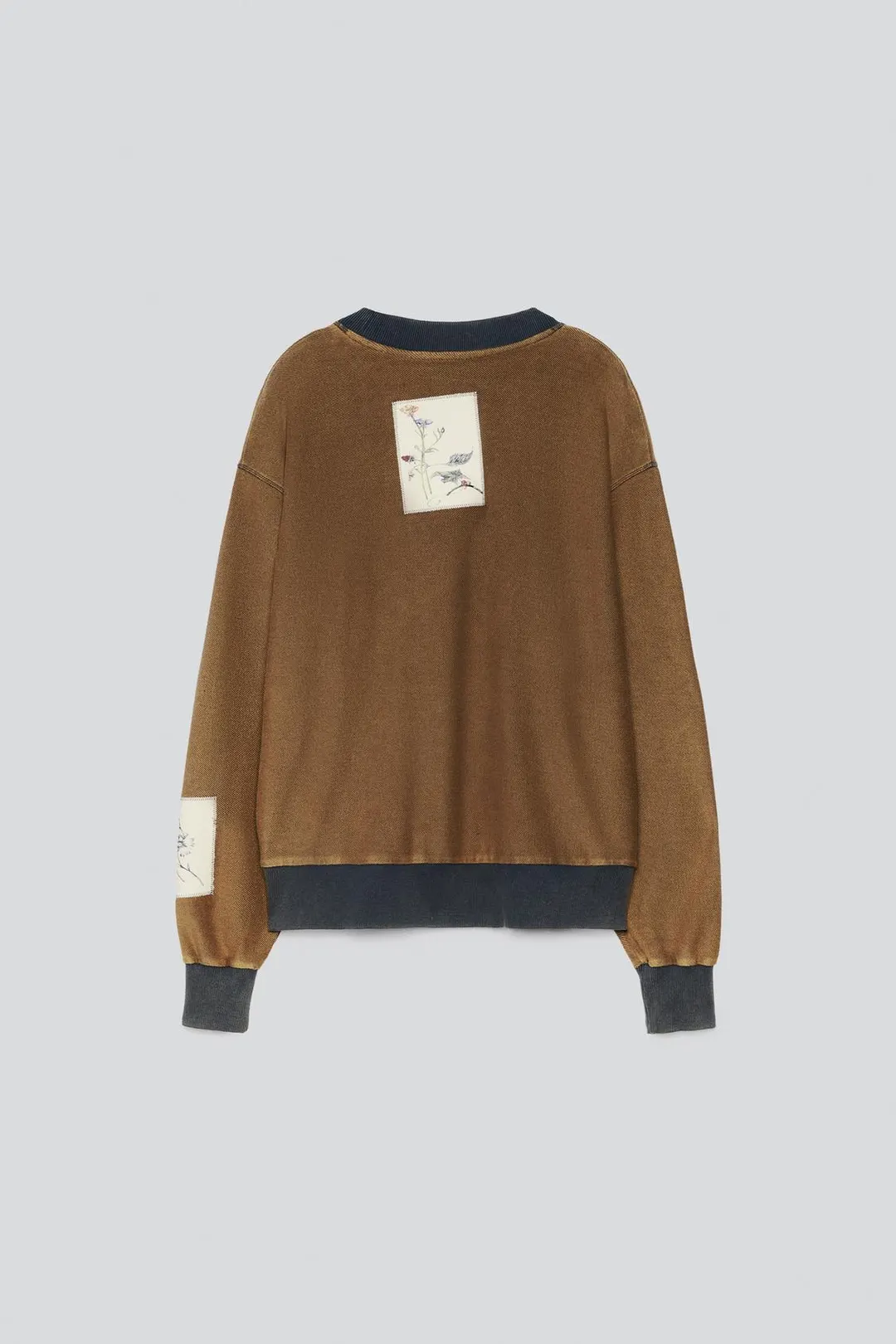 Свитшот с контрастной нашивкой, Zara