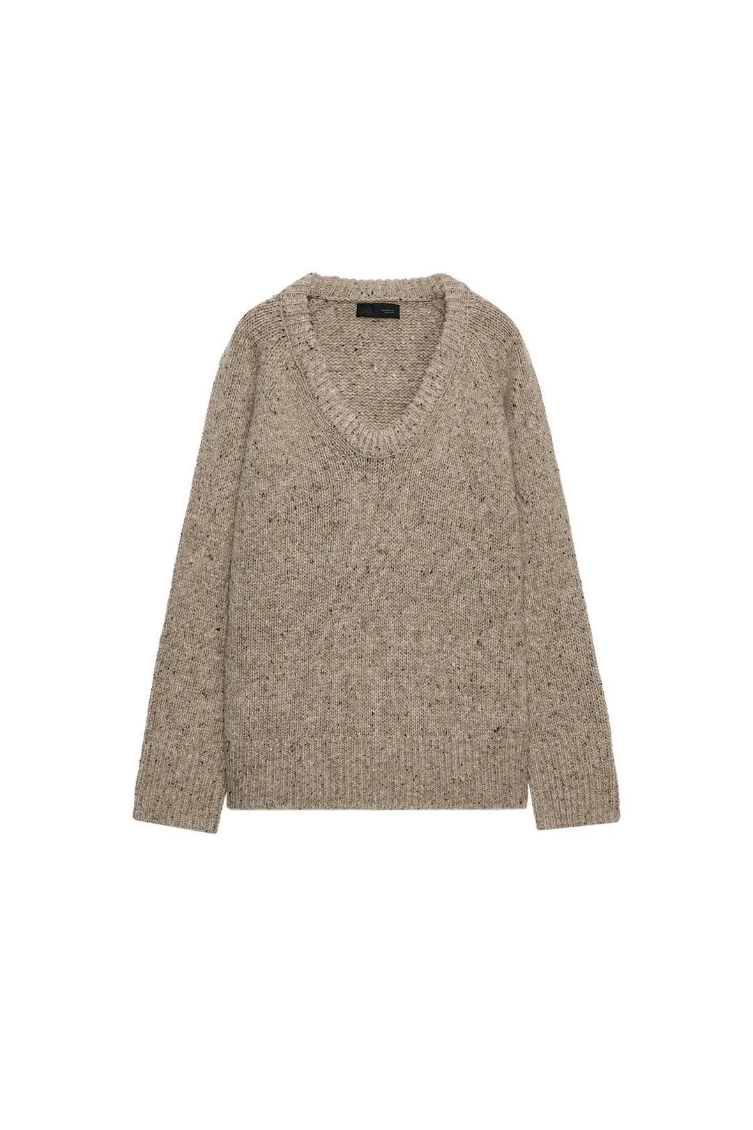 Свитер из смесовой шерсти с круглым вырезом, Zara