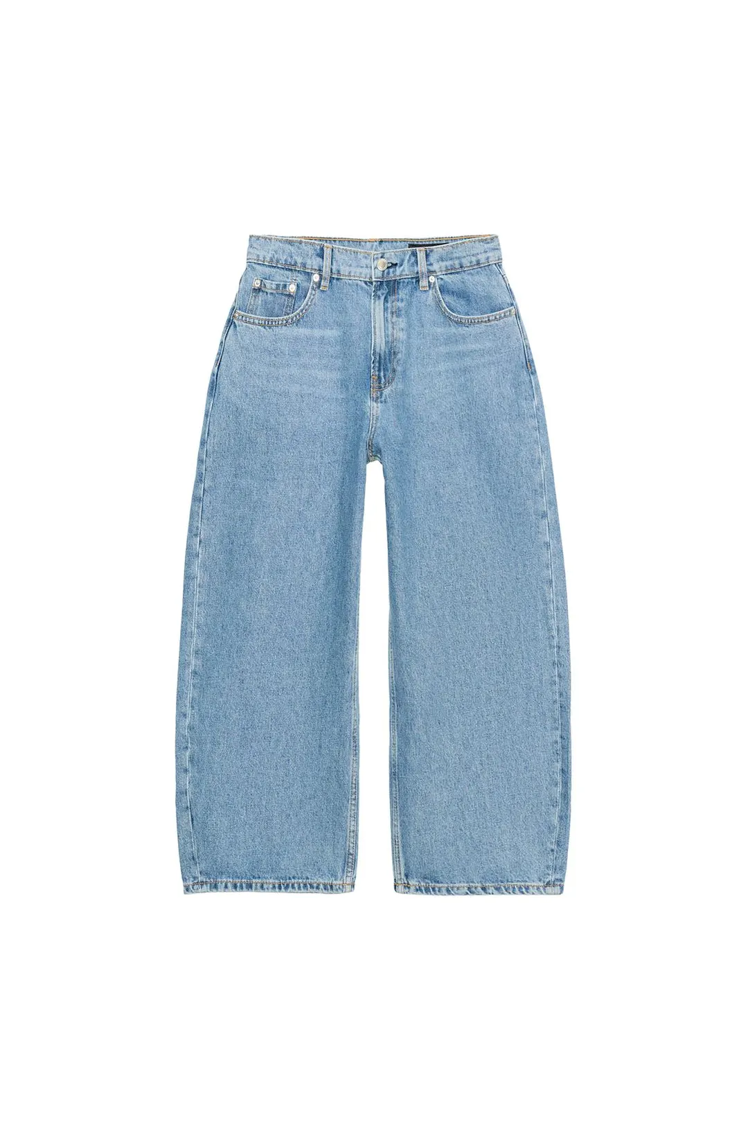 Джинсы-капри баллоны ZW Collection со средней посадкой, Zara