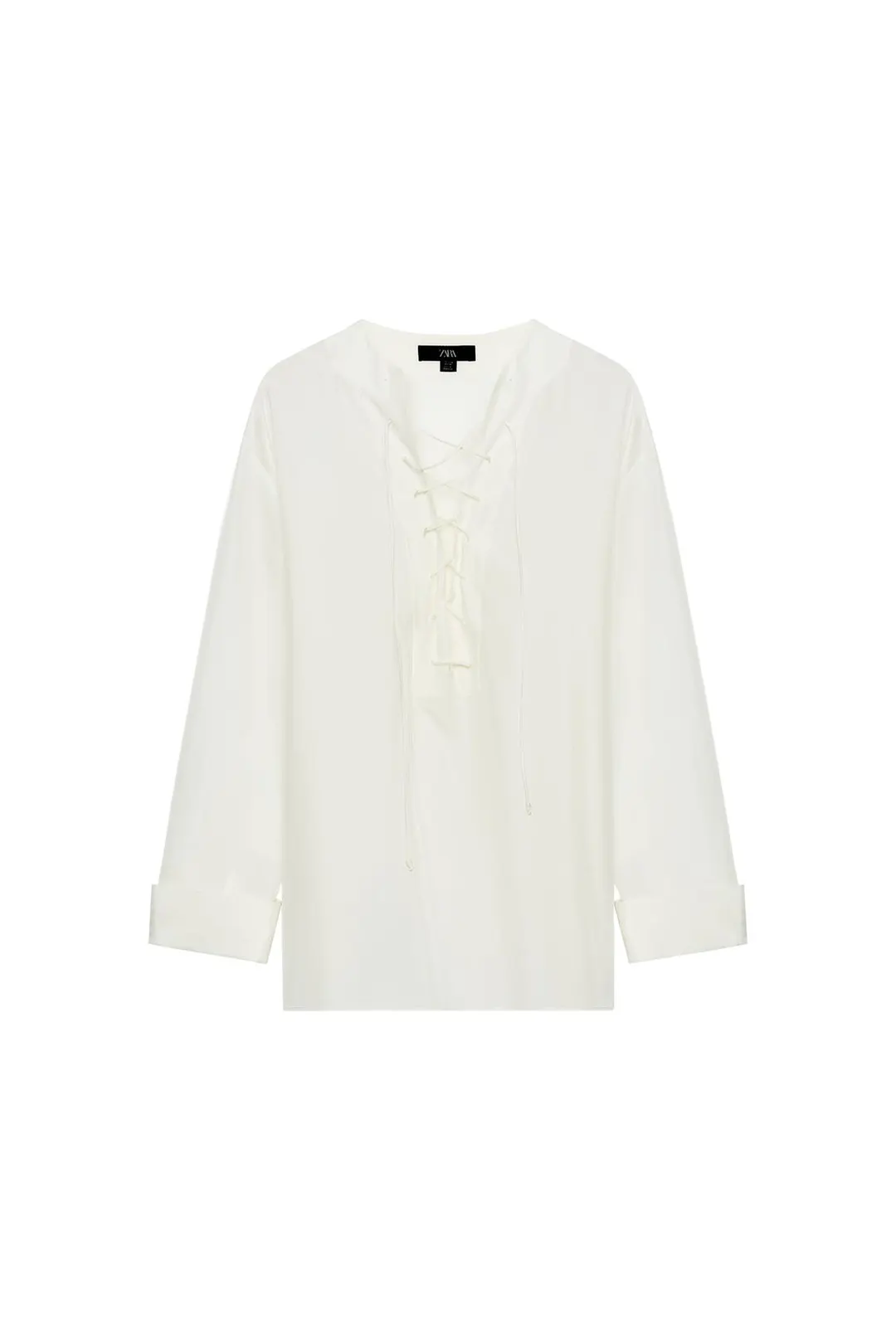 Рубашка из 100% шелка ZW Collection, Zara