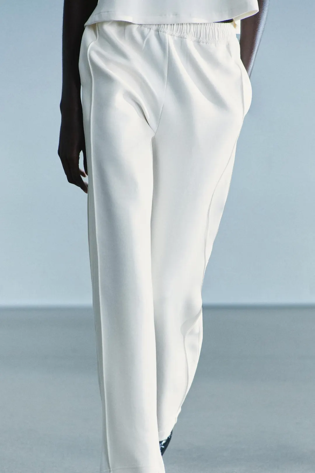 Брюки прямого кроя из интерлока, Zara