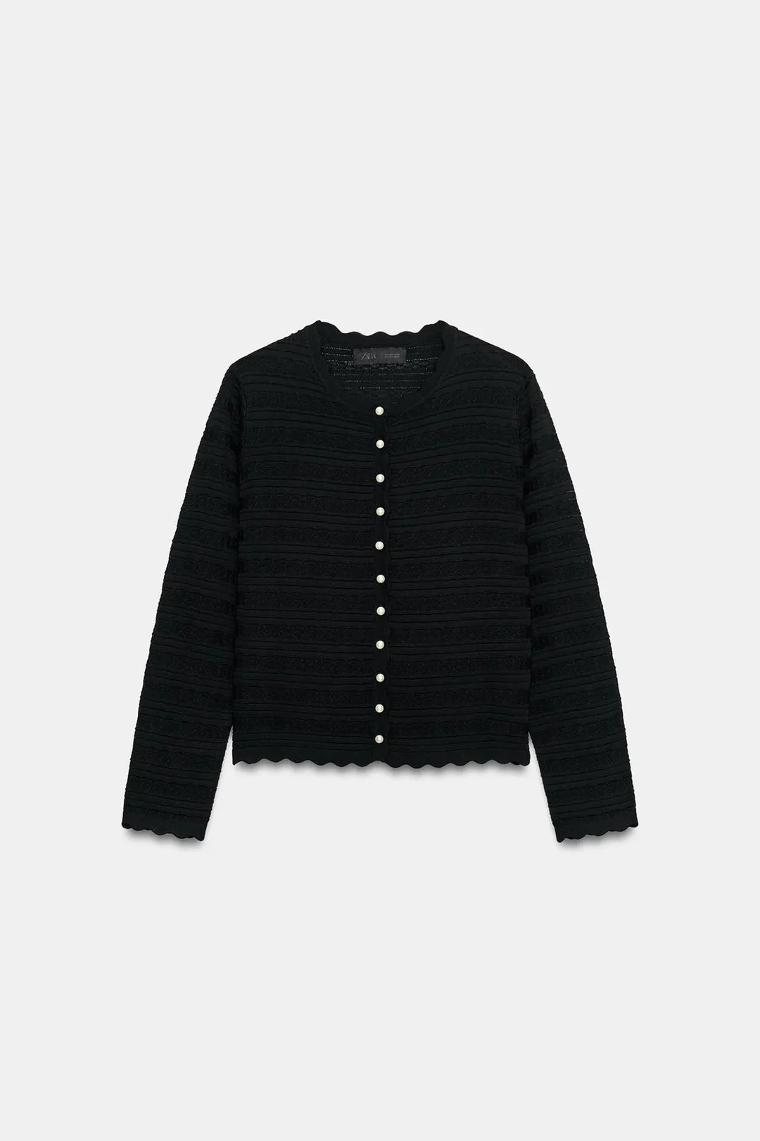 Кардиган с пуговицами под жемчуг, Zara