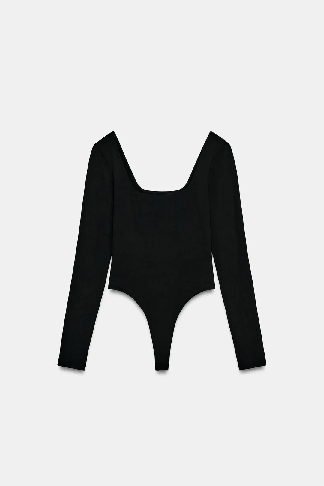 Боди из полиамида с квадратным вырезом, Zara