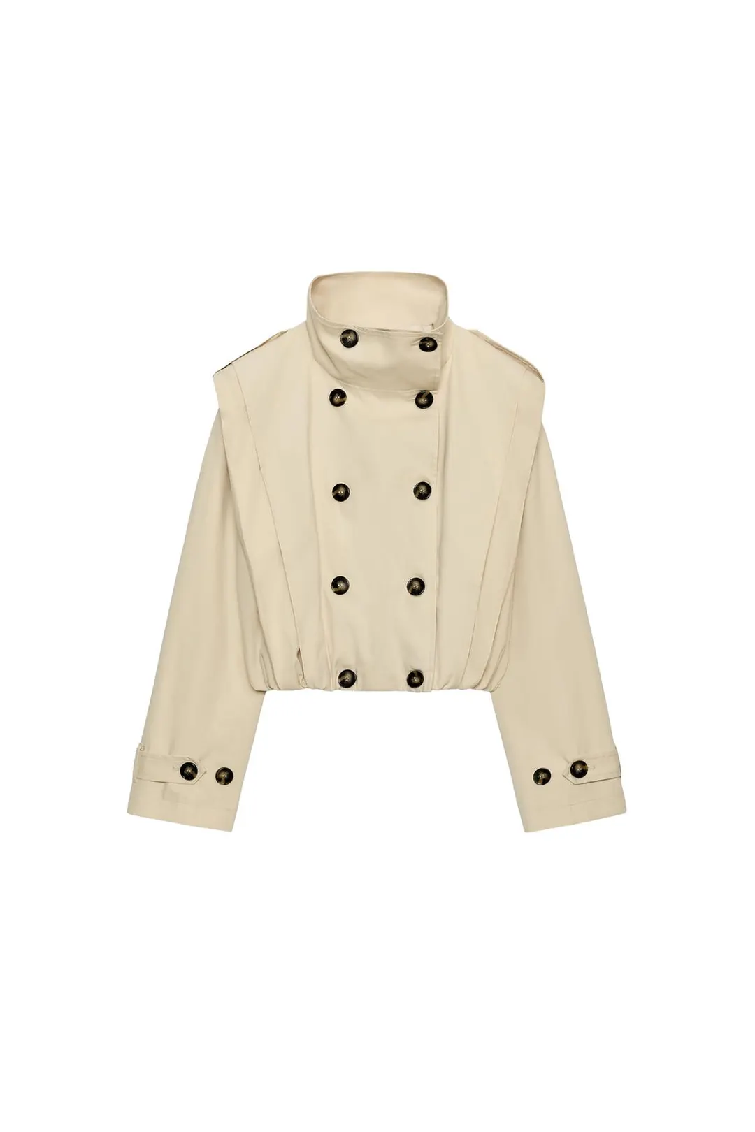 Тренч короткий плиссированный, Zara