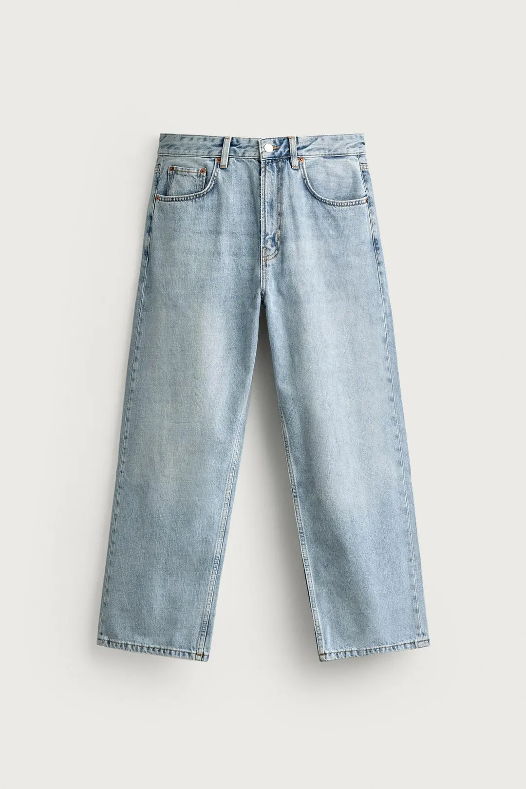 Джинсы укороченные свободного кроя, Zara