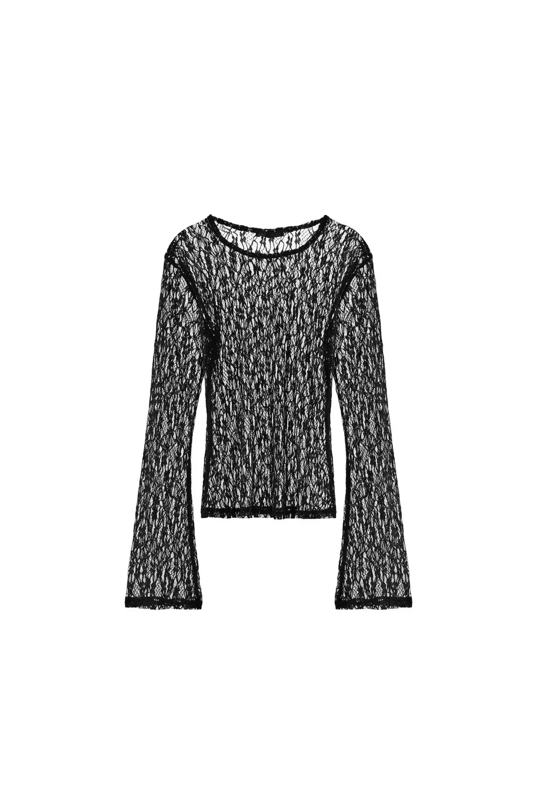 Топ кружевной с рукавами клеш, Zara