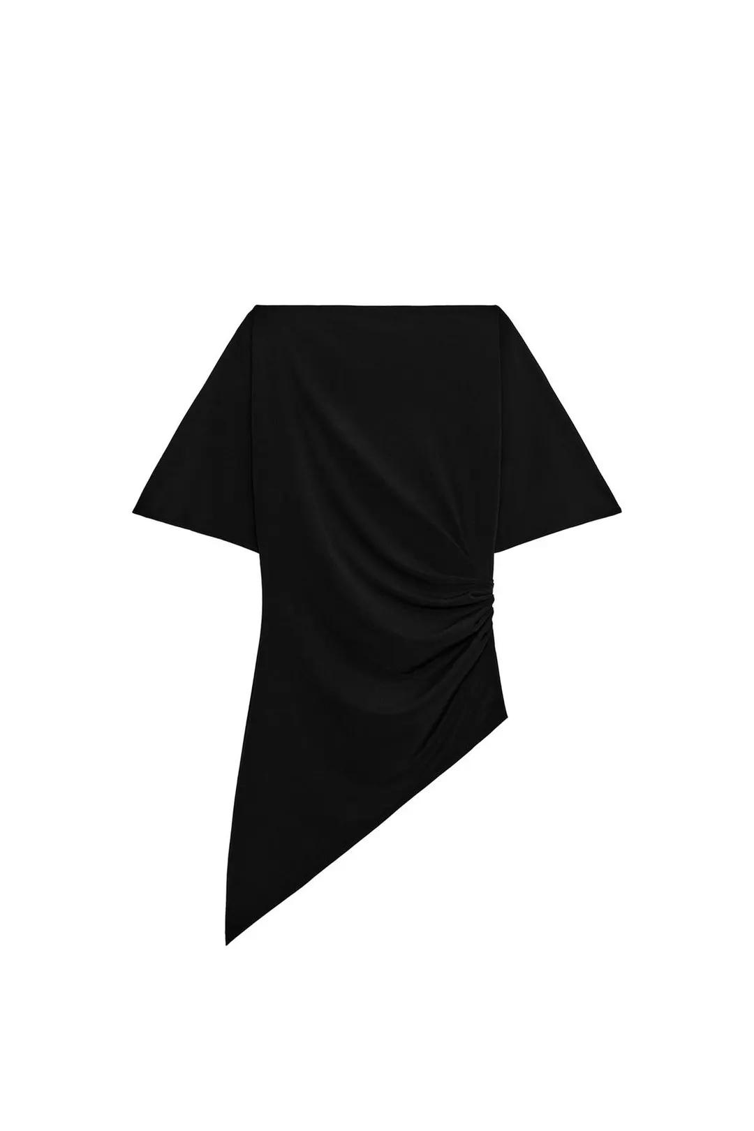 Топ из крепа с драпировкой, Zara
