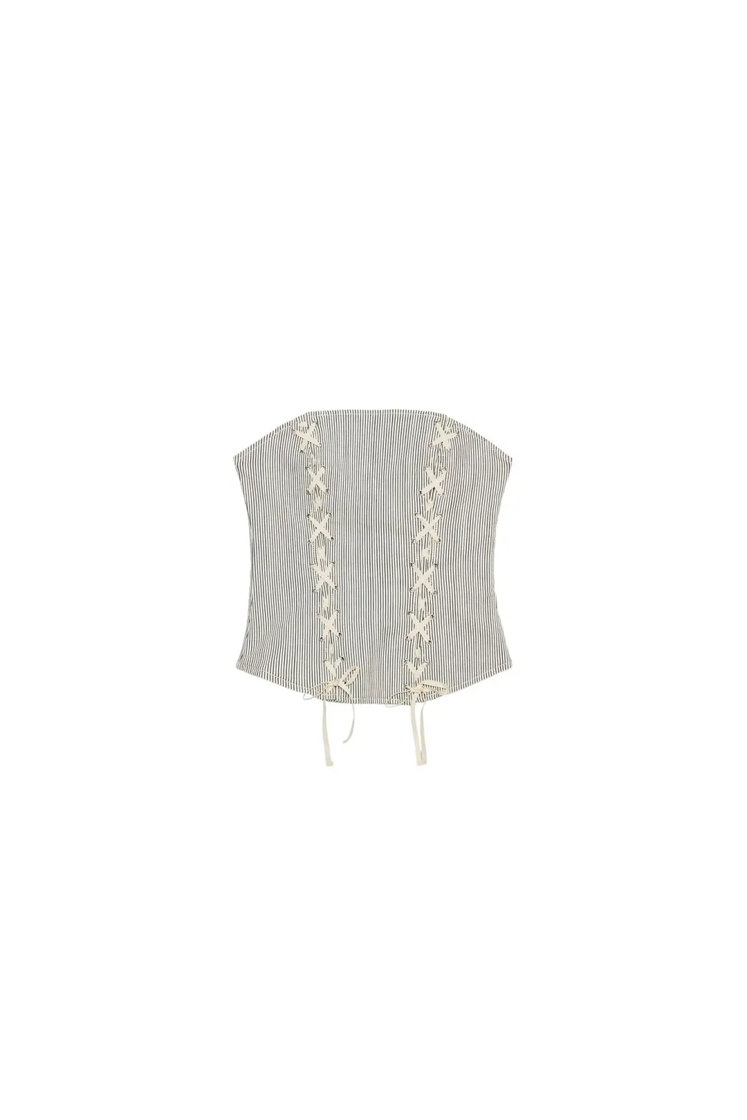 Корсет в полоску со шнуровкой, Zara