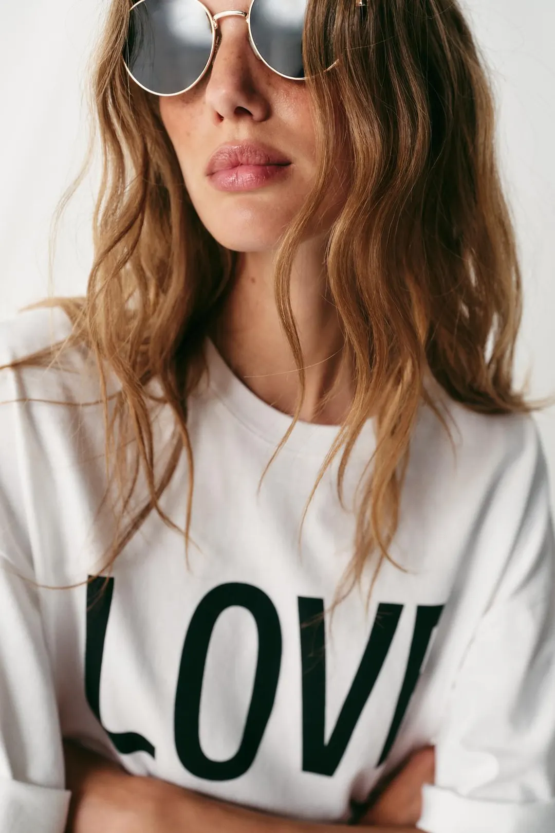 Футболка оверсайз с надписью, Zara