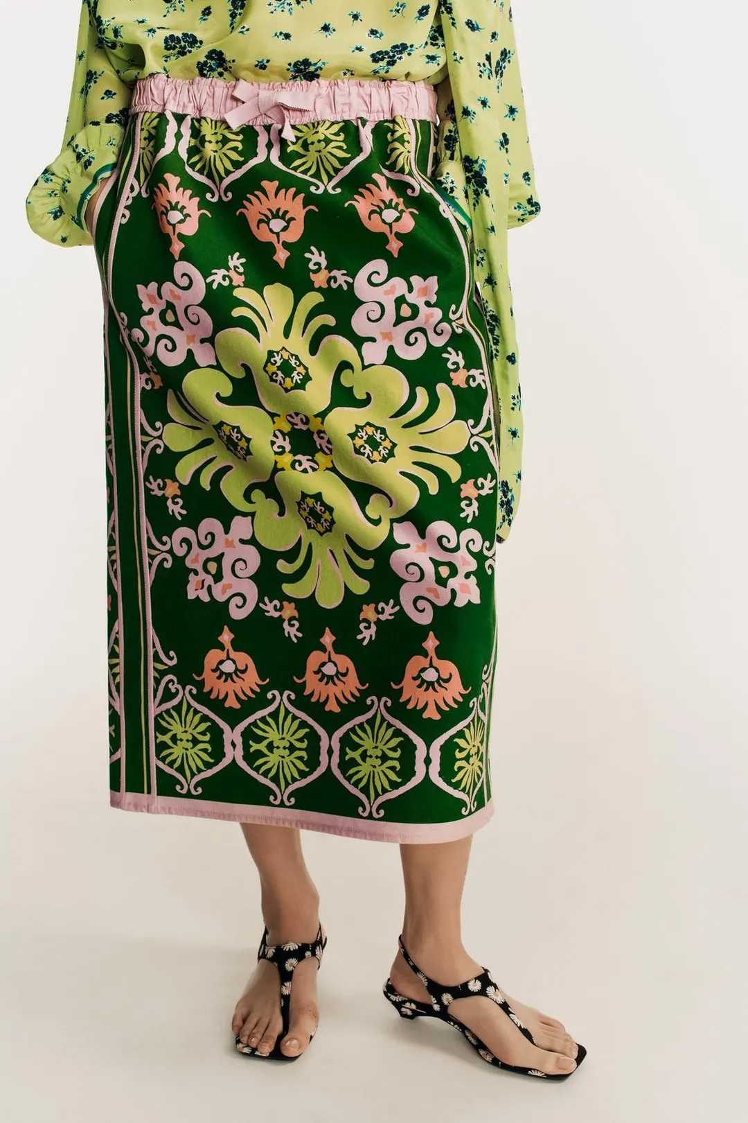Рубашка с принтом и бантом Limited Edition, Zara