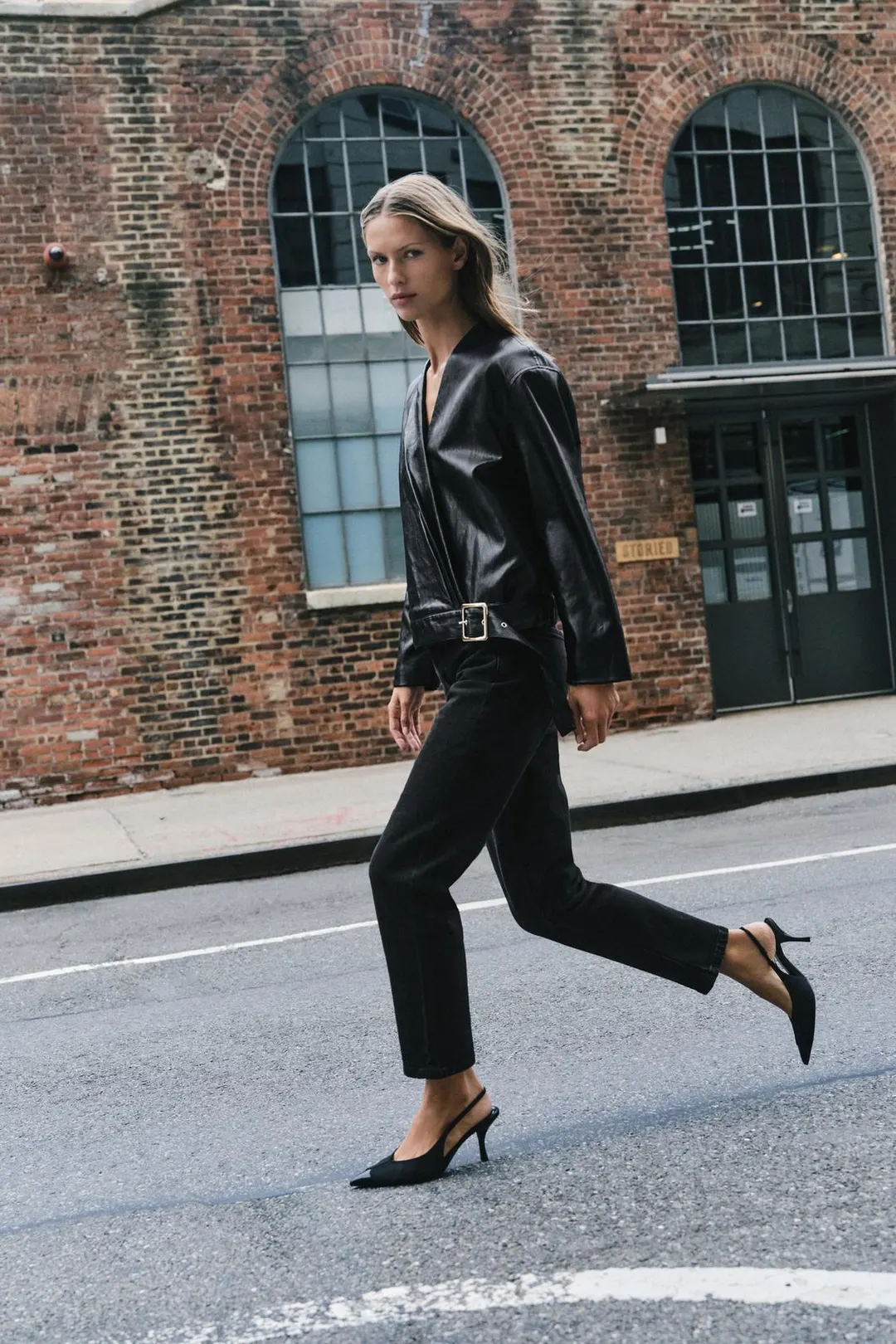 Туфли с открытой пяткой на каблуке, Zara